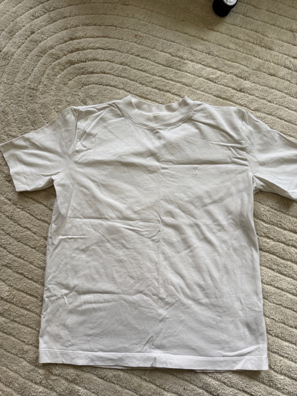 Armed Angels Classic Thick White Crew Neck T-Shirt
